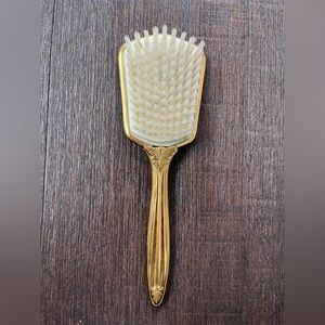 Vintage Brass Hairbrush